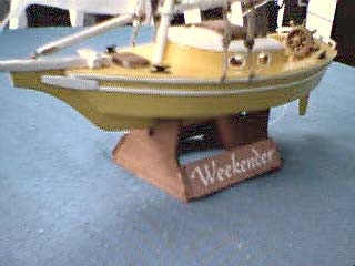 Mr. Moore made this Weekender model out of balsa (rather than the 